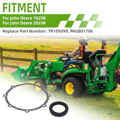 for John Deere 1025r 2025r Front Axle Seal and Gasket Repair Kit