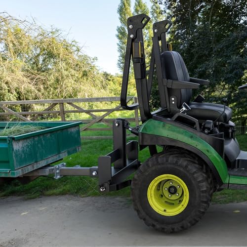 YITAMOTOR 3 Point Trailer Quick Hitch with 2" Receiver for CAT 1 Tractor - color: Black