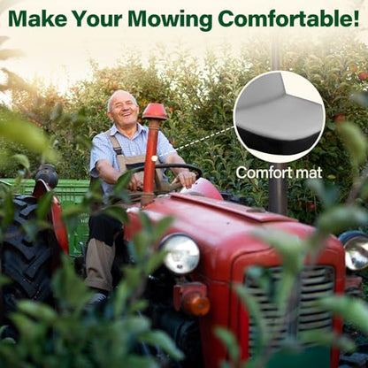 Himal Riding Lawn Mower Seat Cover, Durable 600D Polyester Oxford Durable Tractor Seat Cover,Large - size: Large