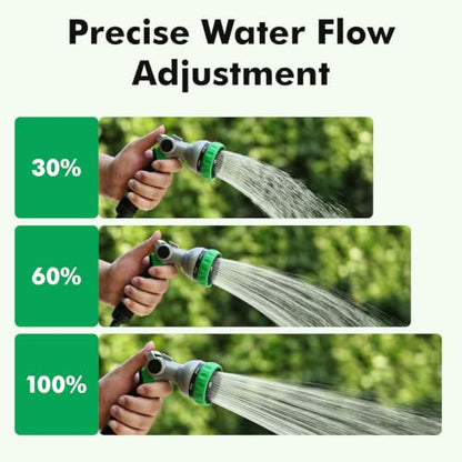 RESTMO Water Hose Nozzle, Metal Garden Sprayer, Medium Duty, Leak-proof - color: Green