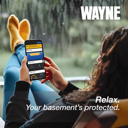 WAYNE HALO50 Smart Sump Pump – ½ HP Stainless Steel Basement Protection Pump, Up to 5,100 GPH – Digitally Connected Flood Protection with App Monitoring – Quiet Operation - style: Wi-Fi Connected Stainless Steel