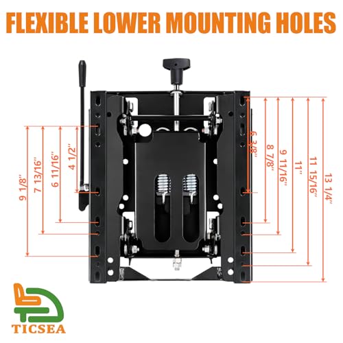 Low Profile Seat Suspension Kit - Compatible with Gravely,Ariens Zero-Turn Mowers with Weight Adjustment & Smooth Slide Rails- Same Day Shipping