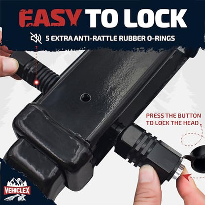 Vehiclex Trailer Hitch Pin Lock for 2.5" and 3" Receiver, Class III & IV - size: 2.5"-3" receiver