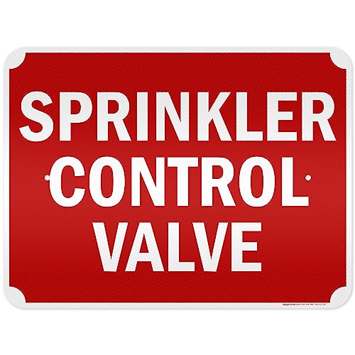 Sprinkler Control Valve Sign, 18x24 Inches, 3M EGP Reflective, Rust Free - size: 18x24 - Aluminum Reflective