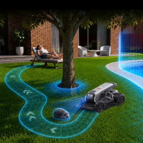 TRON SE Robotic Lawn Mower Wire Free for 0.37 Acre,65% Slope - color: SE