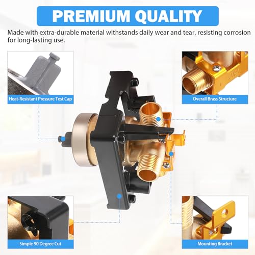 R10000-UNBXHF MultiChoice High Flow Shower Rough-In Valve Body, 1/2-Inch - style: R10000-UNBXHF