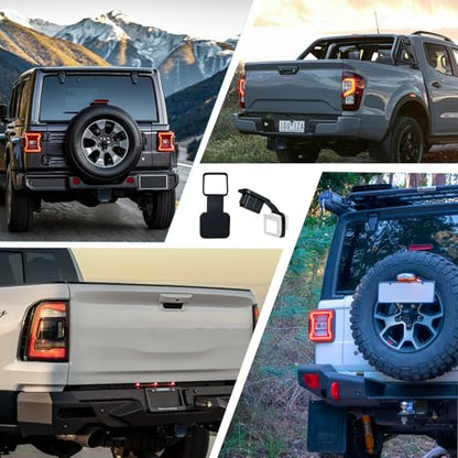 BFXM Trailer Hitch Covers, Tow Hitch Covers, Rubber Hitch Covers 2 Inch