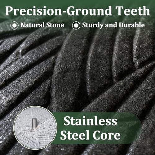 7.8×11.8in Manual Stone Grain Mill with Stainless Steel Handle for Flour