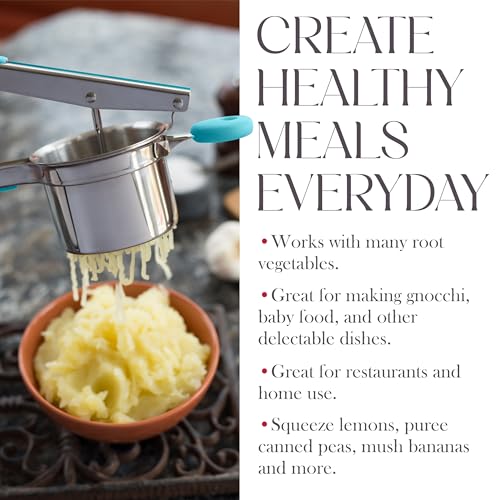 Bellemain Stainless Steel Potato Ricer Mashed Potato Masher - Blue - color: Blue