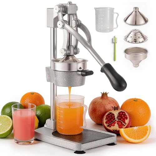 Manual Cast Iron Hand Press Juicer for Orange & Pomegranate