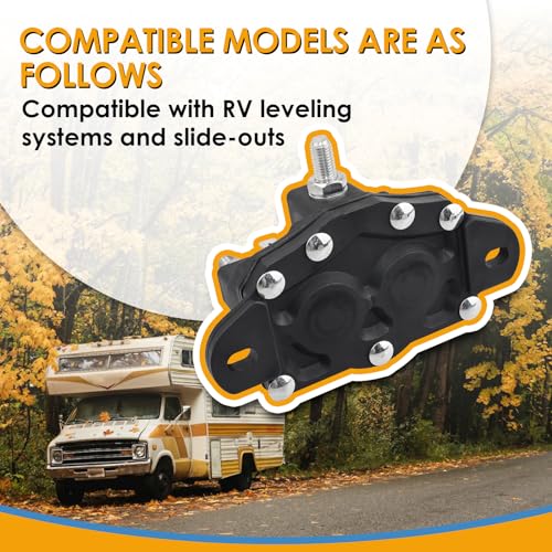 Replacement Dual-Polarity Reversing Solenoid with Silver/Bronze Alloy Posts for Hydraulic Leveling Systems and RV Slide-Outs Replace for 118246