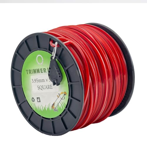 155" Square Commercial Trimmer Line 5LB Red 443FT Spool - size: 0.155"