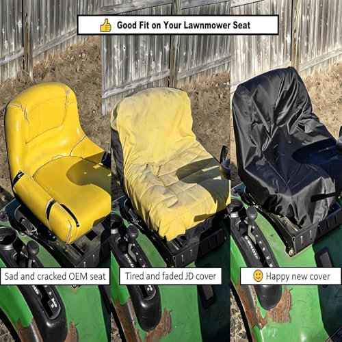 Tractor Seat Cover Waterproof,Large Universal Rainproof Seat Cover - size: large