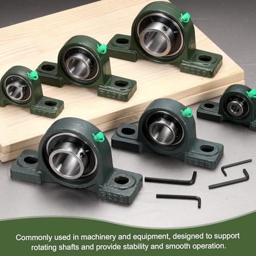 uxcell UCP206 Pillow Block Bearings, 30 mm Bore Self Alignment, (ABEC3) - size: UCP206 (Bore 30mm)