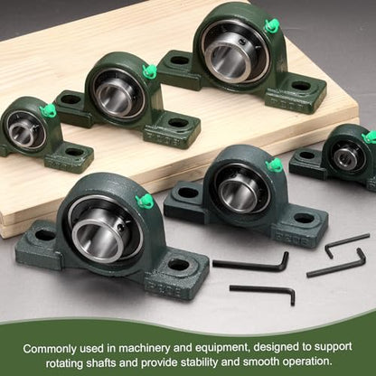 uxcell UCP208 Pillow Block Bearings, 40 mm Bore Self Alignment, (ABEC3) - size: UCP208 (Bore 40mm)