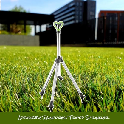 Revolving Tripod Sprinkler for Lawn Garden Adjustable 20 to 1900 Square Feet