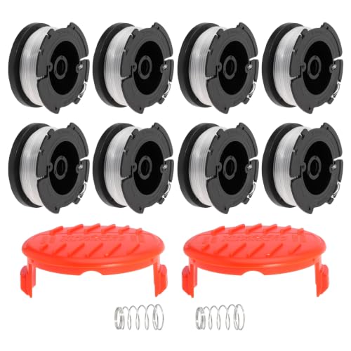 AF100 String Trimmer Replacement Spool 0.065" String Trimmer Line for Black+Decker AF-100 AF-100-3ZP AF-100-BKP AF-100-2 Weed Eater Spool Replacement Spool 30ft (8Spools+2Caps) - size: Spool-BK6582
