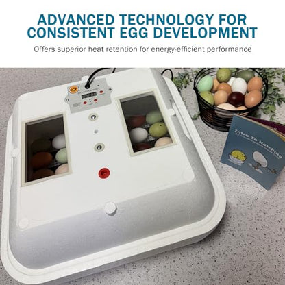 HovaBator 2370 Starter Incubator Kit, Circulated Air Incubator, Egg Turner - size: No Additional Tray, style: No Auto Humidity System