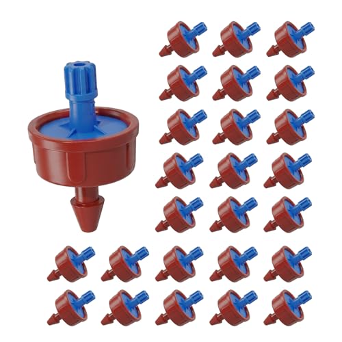 0.5 GPH Pressure Compensating Drippers for Irrigation System,25 Pack - size: 0.5 GPH 25PCS