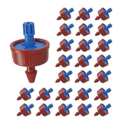 0.5 GPH Pressure Compensating Drippers for Irrigation System,25 Pack - size: 0.5 GPH 25PCS
