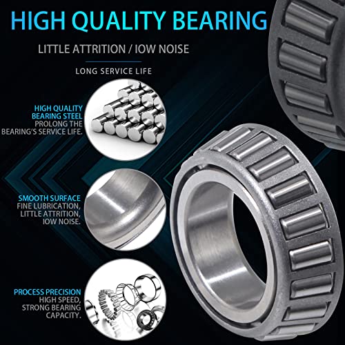 iBroPrat 4 Sets 3500 LB L68149 L44649 Boat Trailer Axle Bearing Kits