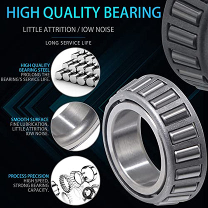 iBroPrat 4 Sets 3500 LB L68149 L44649 Boat Trailer Axle Bearing Kits