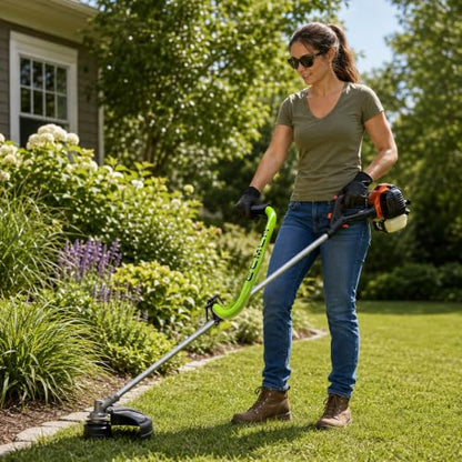 Upgraded Weed Eater Handle, Ergonomic Green String Trimmer Handle - color: Green