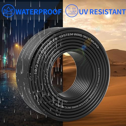 18/2 Solid Sprinkler System Wire 100ft, 18 Gauge Irrigation Wires - size: 18/2, 100Ft