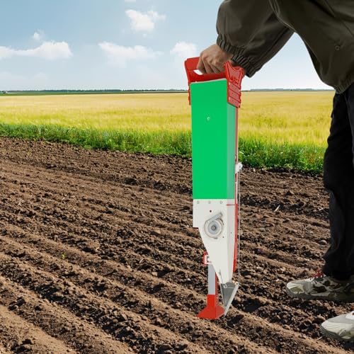 Manual Seeder, Adjustable Handheld Peanut Corn Planter Bean Spot Seeder Vegetable Seeders Row Planter Tool for Soybean Peanut Corn Precise Quantification Sowing (Single-Nozzle) - size: Single-nozzle