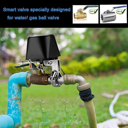 Jinvoo WiFi Smart Valve, Water Shut-Off Controller, Sprinkler controllerr, Smart Irrigation Controller, Compatible with Alexa, Google, Smart Life APP Control, No Hub Required (2 Pack)