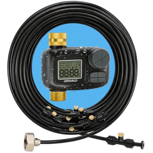 Misters for Outside Patio with Automatic Sprinkler Timer - size: 60FT