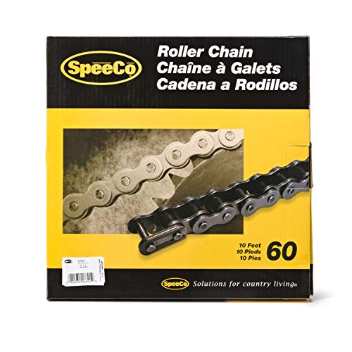 SpeeCo S06601#60 Roller Chain x 10 Feet with Connecting Link - size: #60