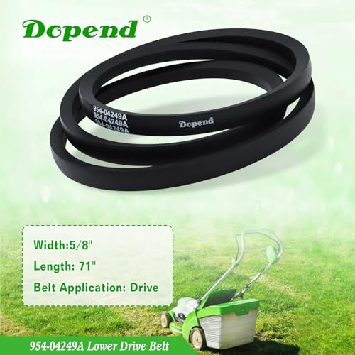 954-04249A Lower Drive Belt 5/8'' x 71'' for Craftsman T110, Huskee LT4200, MTD, Troy Bilt 42 inch Deck, Replaces 954-04249 Lower Drive Belt 754-04249, 745-04249A - size: 954-04249A