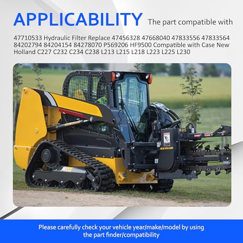 47710533 Hydraulic Filter Compatible with Case New Holland - style: 47710533