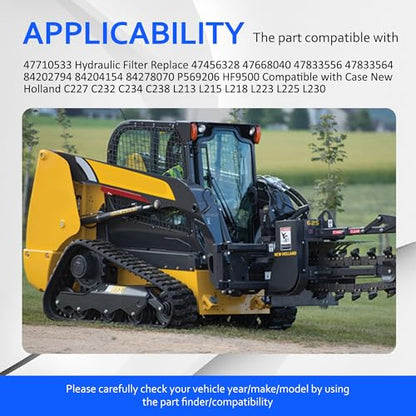 47710533 Hydraulic Filter Compatible with Case New Holland - style: 47710533