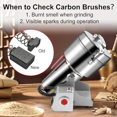Grain Mill Grinder Electric Flour, 750g Corn Fine Powder Grinder - size: 750g
