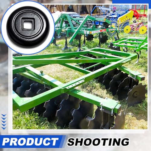 2 Pcs Disc Harrow Bumper Washer, 1" Tall x 6-1/8" Od Fits 1" Square Axle for Agricultural Disc Harrow End Thrust Application