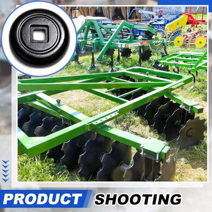 2 Pcs Disc Harrow Bumper Washer, 1" Tall x 6-1/8" Od Fits 1" Square Axle for Agricultural Disc Harrow End Thrust Application