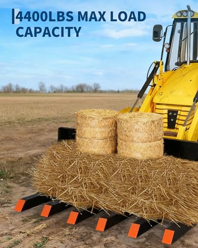 Heavy Duty Clamp-On Debris Forks for 60" Tractor Bucket Capacity Pallet