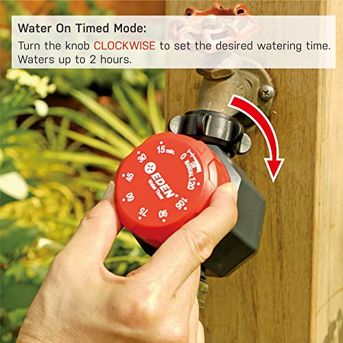 Eden Mechanical Watering Hose Timer for Lawn and Garden, 1-Zone Sprinkler Timer - style: 1-Zone