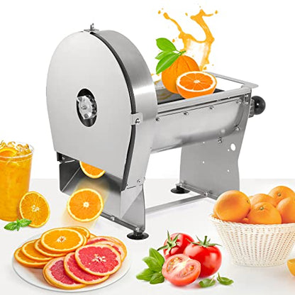 WICHEMI Electric Vegetable Slicer Commercial Friut Slicer Lemon Cutter