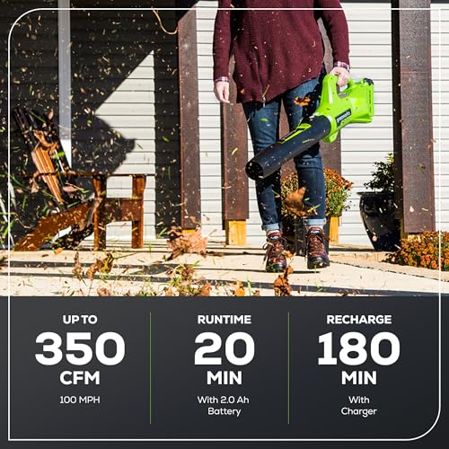 Greenworks 40V 13 in String Trimmer & 350 CFM Blower Combo, 2.0 Ah Battery - size: New Combo (Trimmer + Blower + Spools), style: String Trimmer