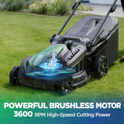 17.5" 40V Brushless Cordless Lawn Mower for Medium Yards - size: 17.5 Inch