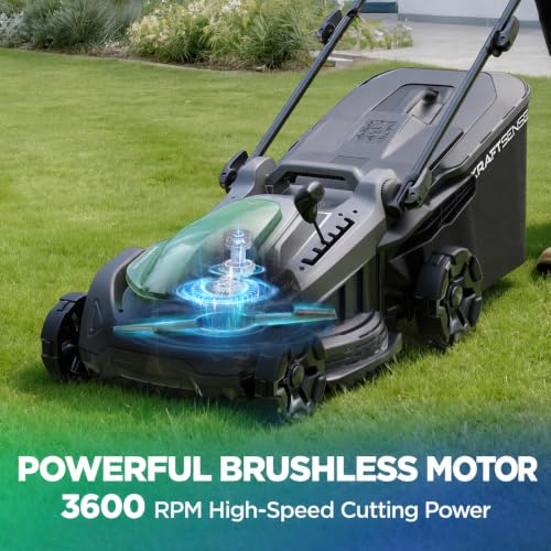 18" 40V Max Brushless Cordless Electric Lawn Mower - size: 18" lawn mower