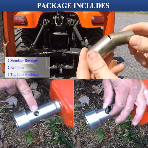 Bonbo TK95029 Cat 1 Quick Hitch Adapter Bushing Kit Fits for Category 1, 3-Point Hitch Tractors - size: 1 Set