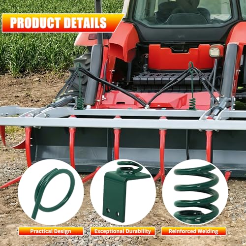 Hydraulic Hose Holder Skid Steer - 0.3" (8cm) Thick Plate - color: 1pc Green