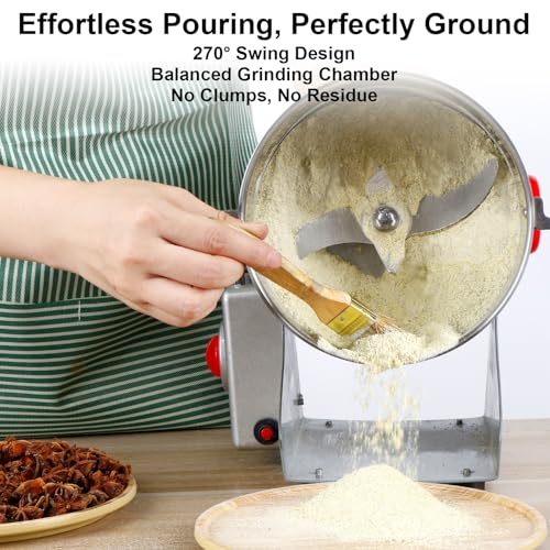 Electric Grain Mill Grinder Flour, 1000g Corn Fine Powder Grinder - size: 1000g