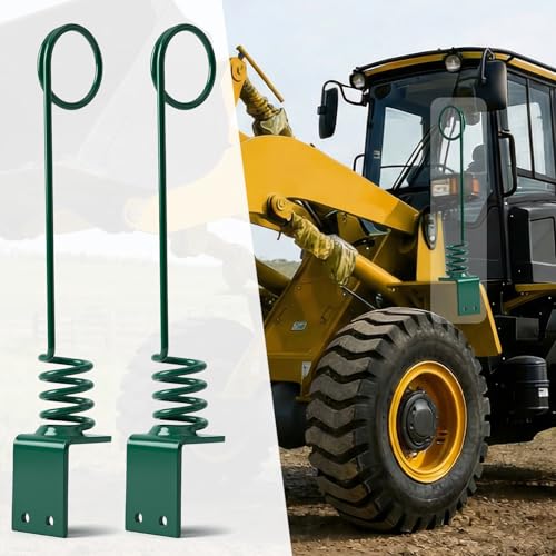 Skid Steer Hydraulic Hose Saver Spring - 0.3" Thick Plate (8cm) - color: 2pcs Green