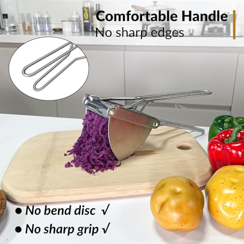 SPEENSUN Potato Ricer, 22oz Large Capacity, Heavy Duty Stainless Steel - color: Silver