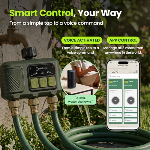 WiFi Water Timer Smart Irrigation Controller with Gateway - style: 3-Zone